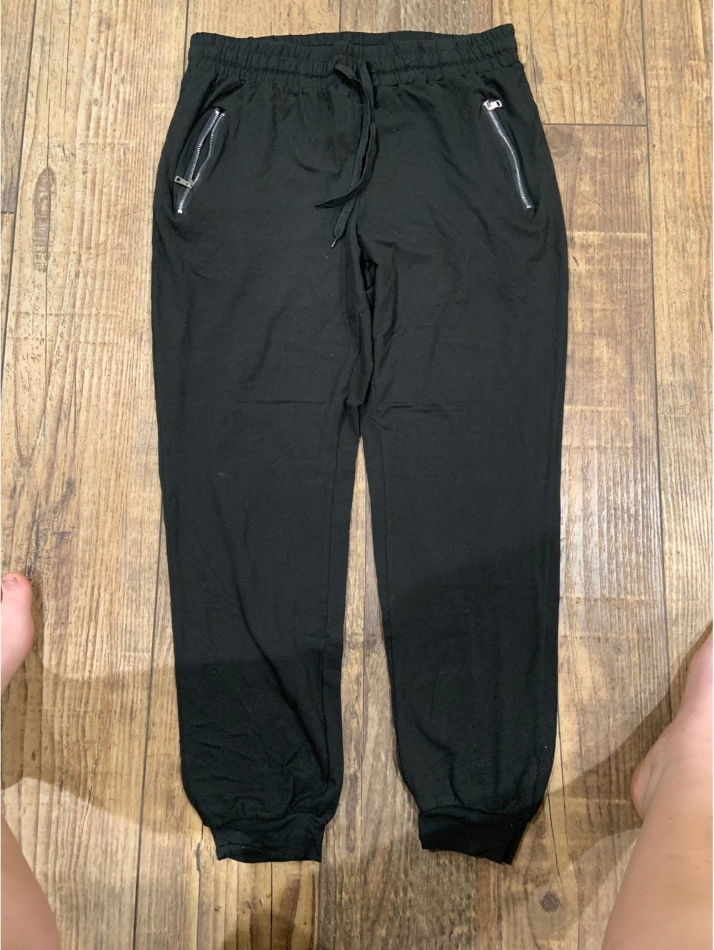 MAZE black zipper pocket jogger pants